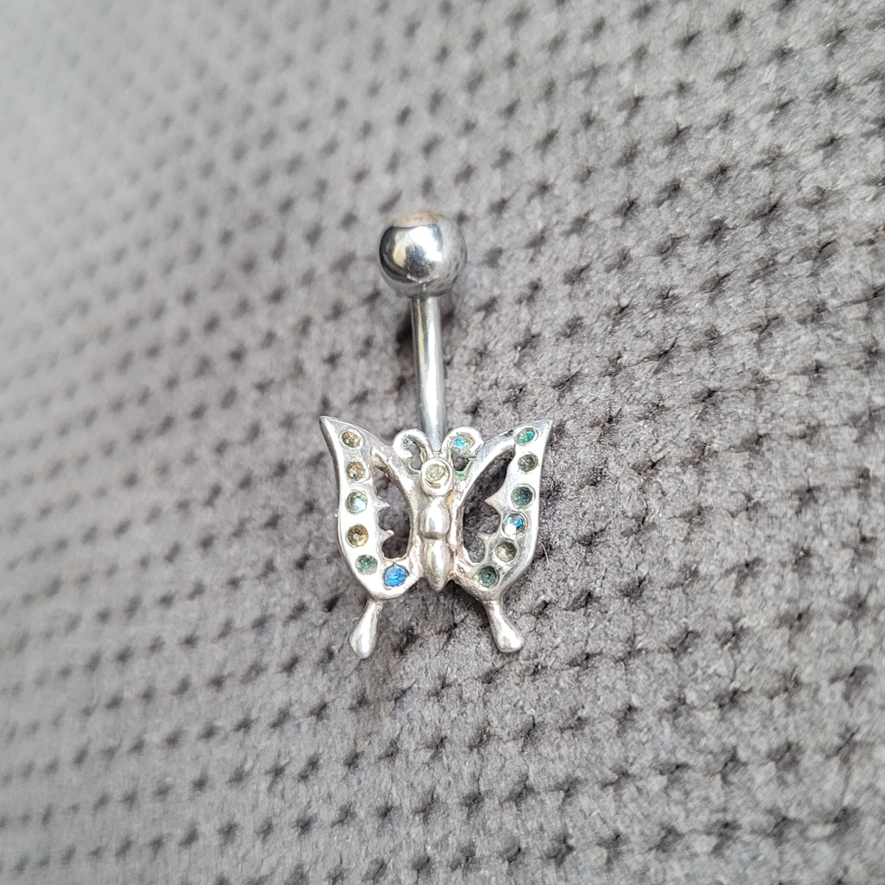 ⭐️Sterling Butterfly Belly Ring⭐️